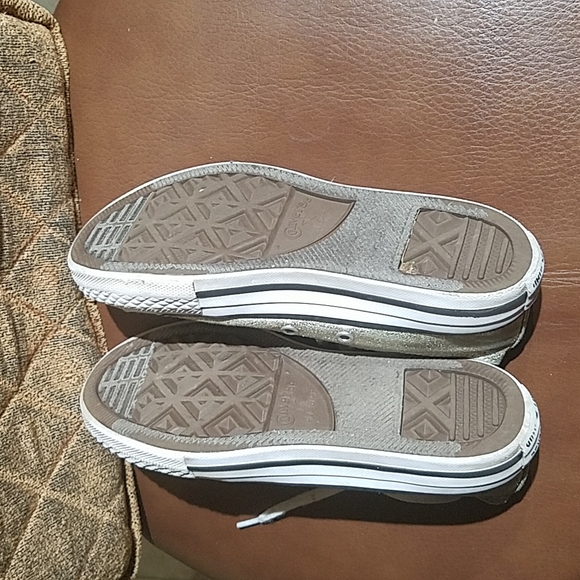 Converse Chuck Taylor All Star Ox Light Gold Lace Up Low Top Sneakers Shoes - Picture 6 of 6